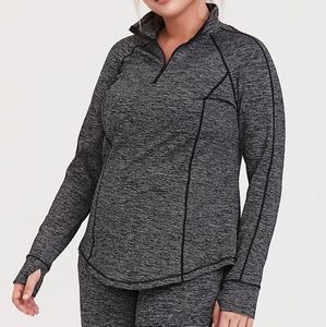 Torrid Space Dye Quarter Zip Top